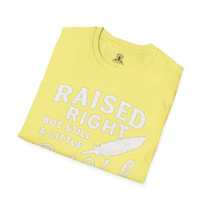 "Raised Right But Still A Little Wild 2" – Barbed Wire/Linen