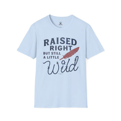 "Raised Right But Still A Little Wild 2" – Barbed Wire/Denim