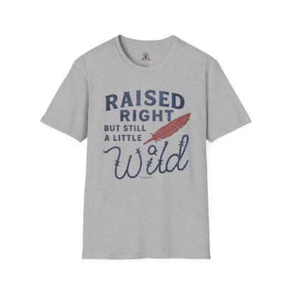 "Raised Right But Still A Little Wild 2" – Barbed Wire/Denim