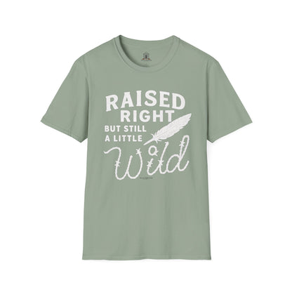 "Raised Right But Still A Little Wild 2" – Barbed Wire/Linen
