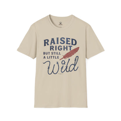 "Raised Right But Still A Little Wild 2" – Barbed Wire/Denim