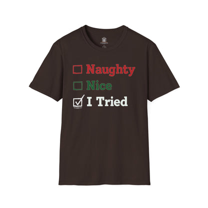 "Naughty. Nice. I Tried"