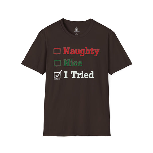 "Naughty. Nice. I Tried"