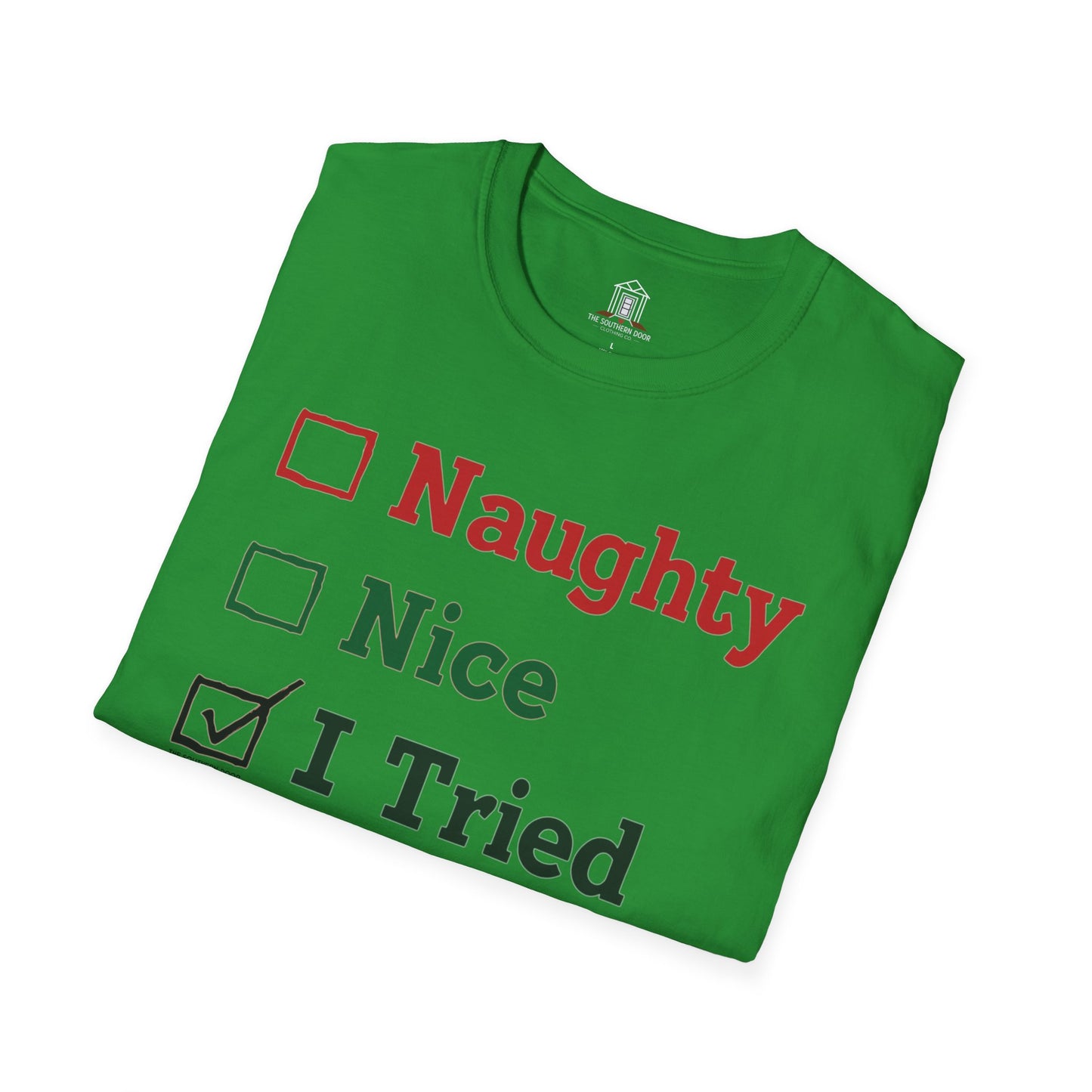 "Naughty. Nice. I Tried"
