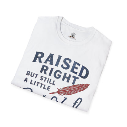 "Raised Right But Still A Little Wild 2" – Barbed Wire/Denim