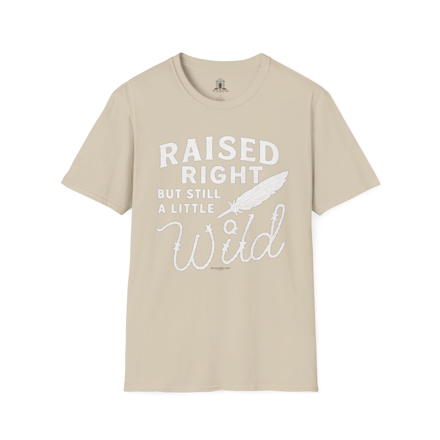 "Raised Right But Still A Little Wild 2" – Barbed Wire/Linen