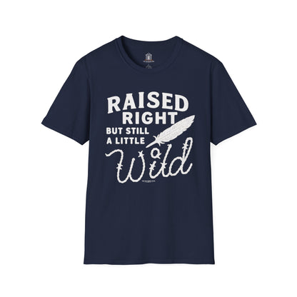 "Raised Right But Still A Little Wild 2" – Barbed Wire/Linen