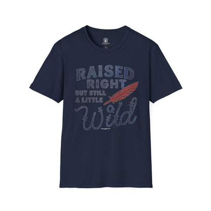 "Raised Right But Still A Little Wild 2" – Barbed Wire/Denim