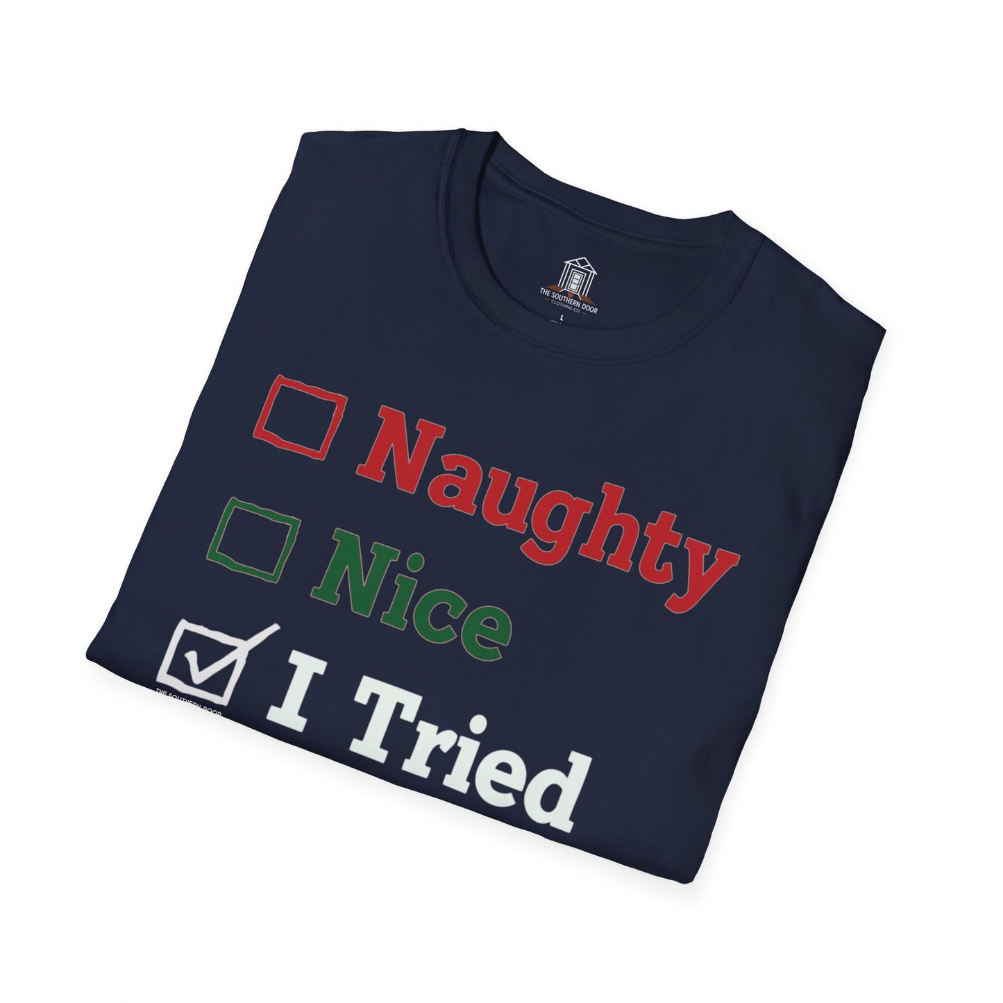 "Naughty. Nice. I Tried"