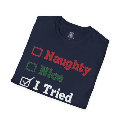 "Naughty. Nice. I Tried"