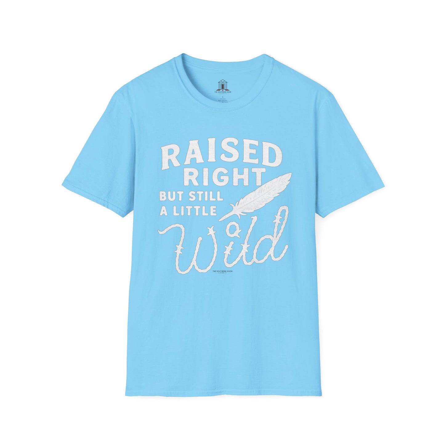 "Raised Right But Still A Little Wild 2" – Barbed Wire/Linen