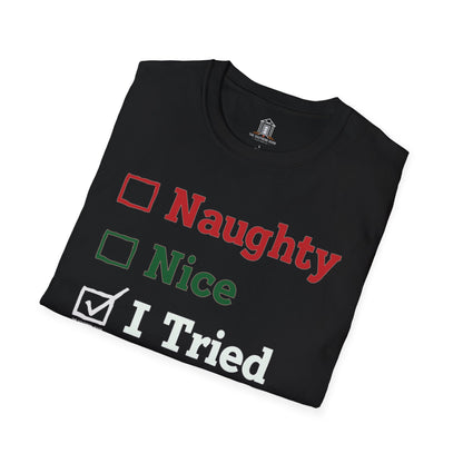 "Naughty. Nice. I Tried"