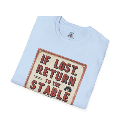 "If Lost, Return To The Stable"