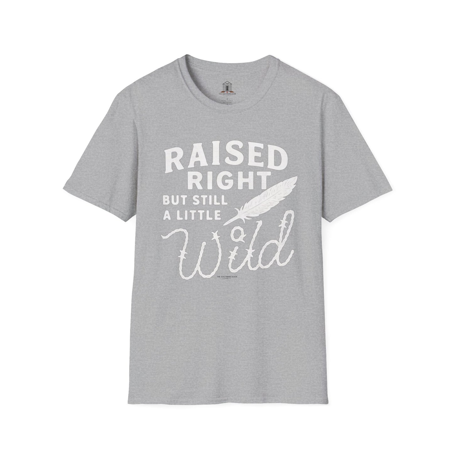 "Raised Right But Still A Little Wild 2" – Barbed Wire/Linen