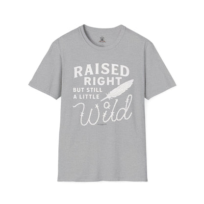 "Raised Right But Still A Little Wild 2" – Barbed Wire/Linen