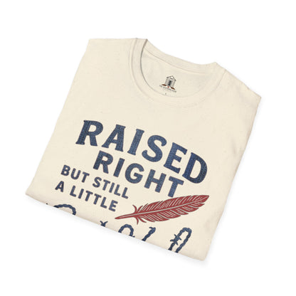 "Raised Right But Still A Little Wild 2" – Barbed Wire/Denim