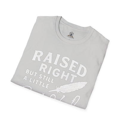 "Raised Right But Still A Little Wild 2" – Barbed Wire/Linen