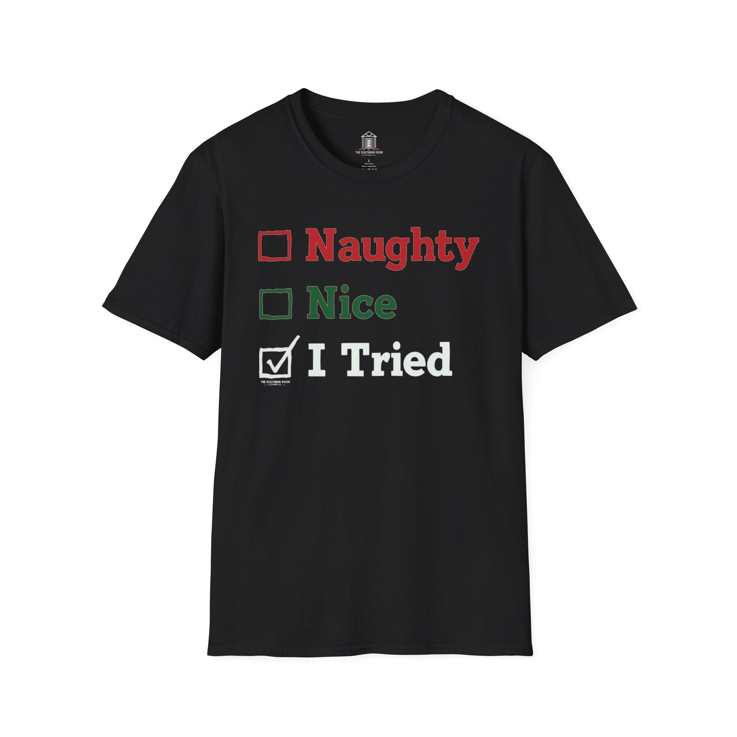 "Naughty. Nice. I Tried"