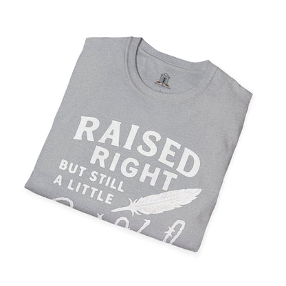 "Raised Right But Still A Little Wild 2" – Barbed Wire/Linen