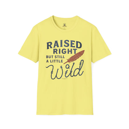 "Raised Right But Still A Little Wild 2" – Barbed Wire/Denim