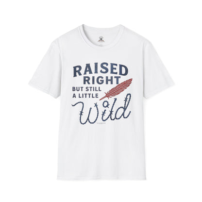 "Raised Right But Still A Little Wild 2" – Barbed Wire/Denim