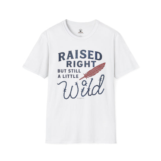 "Raised Right But Still A Little Wild 2" – Barbed Wire/Denim