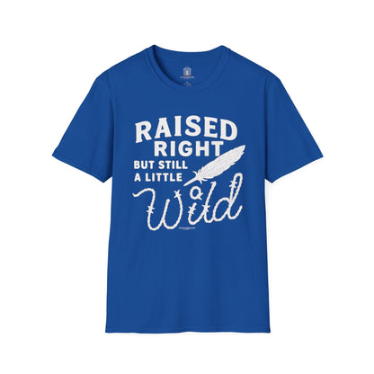 "Raised Right But Still A Little Wild 2" – Barbed Wire/Linen