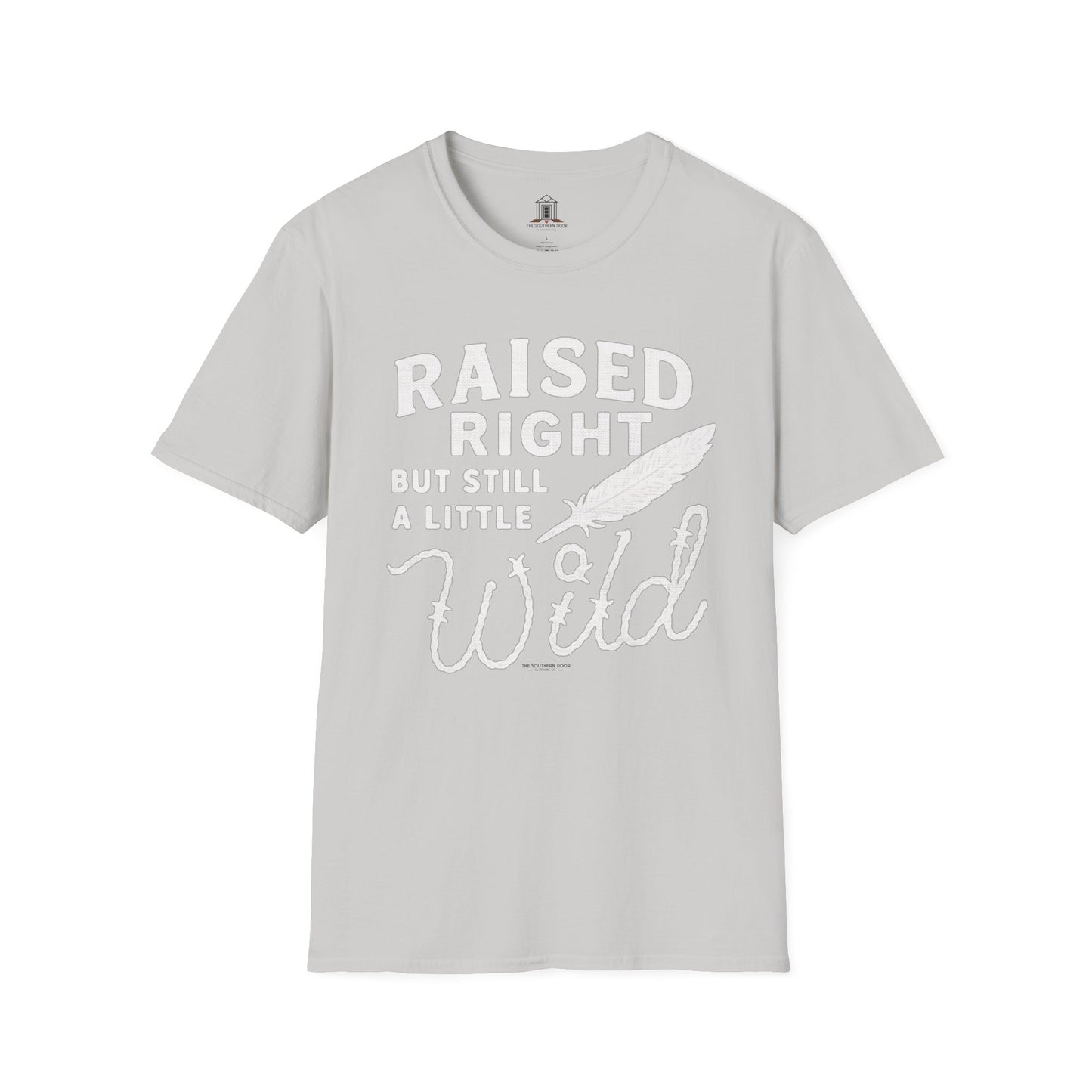 "Raised Right But Still A Little Wild 2" – Barbed Wire/Linen