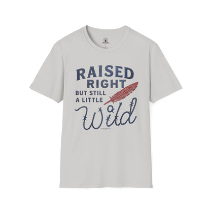 "Raised Right But Still A Little Wild 2" – Barbed Wire/Denim