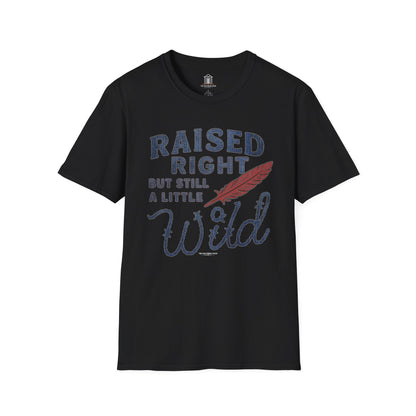 "Raised Right But Still A Little Wild 2" – Barbed Wire/Denim