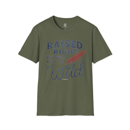 "Raised Right But Still A Little Wild 2" – Barbed Wire/Denim