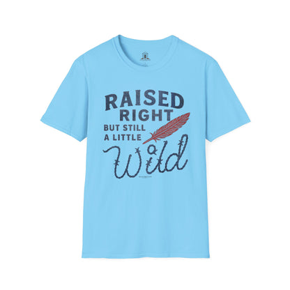 "Raised Right But Still A Little Wild 2" – Barbed Wire/Denim