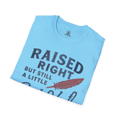 "Raised Right But Still A Little Wild 2" – Barbed Wire/Denim